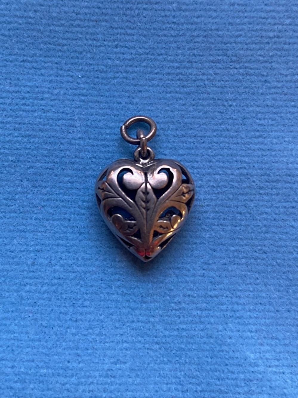 Sterling Silver Filigree Heart Pendant - Picture 2 of 4